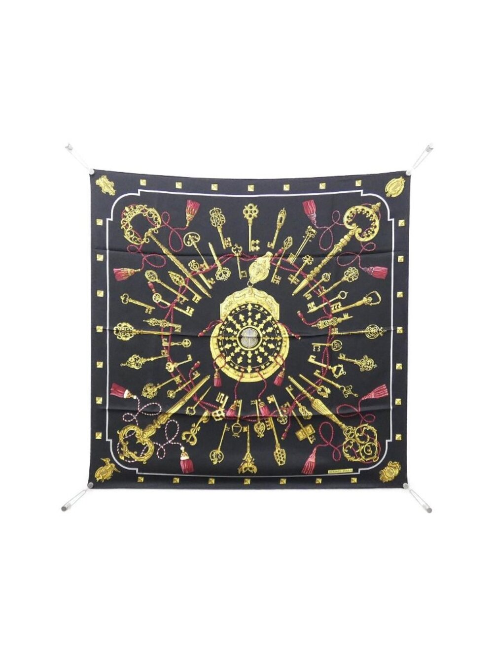 Hermes les Cles Carre Scarf